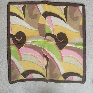 Silk Square Abstract Design Scarf